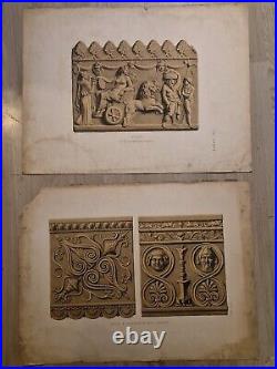 Ensemble De 16 Gravures Italienne A L'antique Chimères Dieux Mythologie Architec