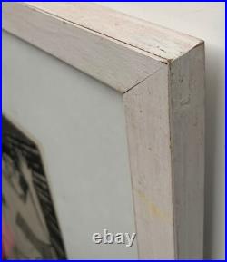 Estampe Carnaval Scolaire 1987 RDA Art Signé Encadré À Rostock