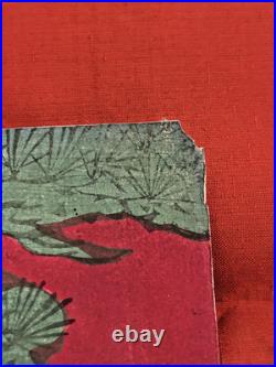 Estampe Sur Bois Japonaise Ancienne, Meiji, 1879, Woodblock Print