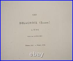 Eugène DELACROIX Allégorie de l'été, GRAVURE signée, Durand Ruel, 1873