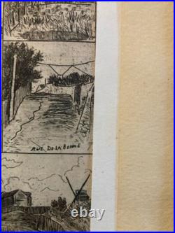 Eugène Delâtre Eau-forte Vieux Montmartre Moulin Debray Galette XIXe Etching Art