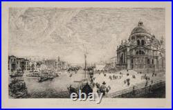 Exceptionnelle vue de Venise gravée par Brunet-Debaines d'après Canaletto