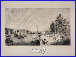 Exceptionnelle vue de Venise gravée par Brunet-Debaines d'après Canaletto