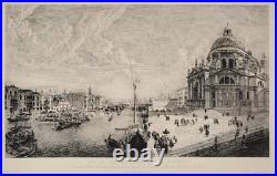 Exceptionnelle vue de Venise gravée par Brunet-Debaines d'après Canaletto