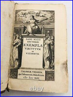 Exempla virtutum et vitiorum. Nicii Iani 1644