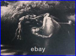 FAUST AU SABBAT CHIFFLART/BAHUET XIXe Signé Collection Rare Lithographie