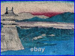 Farbholzschnitt Utagawa Hiroshige Japon Paysage Côtier Avec Personnes Vers 1890