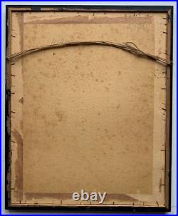 Farbholzschnitt Utagawa Hiroshige Japon Paysage Côtier Avec Personnes Vers 1890