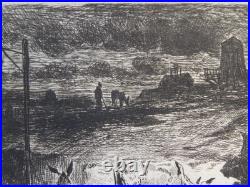 Félix BUHOT (1847-1898) EAU FORTE ORIGINALE IMPRESSIONNISME ANES BUTTES CAILLES Félix BUHOT (1847-1898) EAU FORTE ORIGINALE IMPRESSIONNISME ANES BUTTES CAILLES
