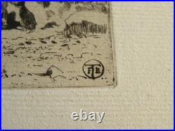 Félix BUHOT (1847-1898) EAU FORTE ORIGINALE IMPRESSIONNISME ANES BUTTES CAILLES Félix BUHOT (1847-1898) EAU FORTE ORIGINALE IMPRESSIONNISME ANES BUTTES CAILLES