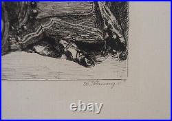 Ferdinand ROYBET Une bohémienne- Gravure, Signée #Durand Ruel 1873