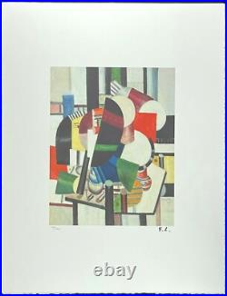 Fernand Léger 50 X 70 CM Signé Lithograph Limited #