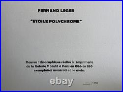 Fernand Léger Lithographie, Maeght 1966,350 Ex (Mirò Magritte Dali Klee Braque)