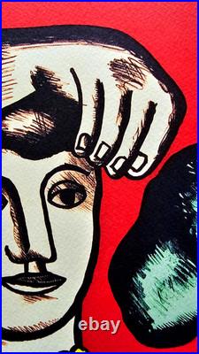 Fernand-Léger Lithographie Maeght 1966 COA Original Signé Numéroté Limitée