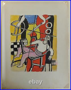 Fernand Léger lithographie Le cirque Circus Deux équilibristes 1950