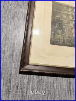 Fores's Coaching Recollection 1874 The Olden Time Gravure Encadrée