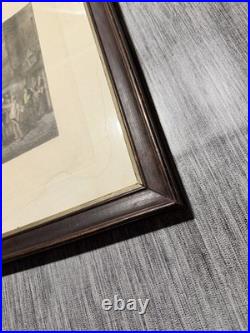 Fores's Coaching Recollection 1874 The Olden Time Gravure Encadrée