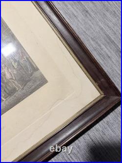 Fores's Coaching Recollection 1874 The Olden Time Gravure Encadrée