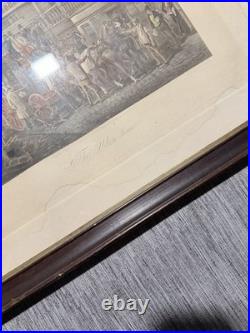 Fores's Coaching Recollection 1874 The Olden Time Gravure Encadrée