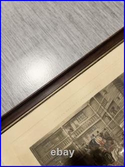 Fores's Coaching Recollection 1874 The Olden Time Gravure Encadrée