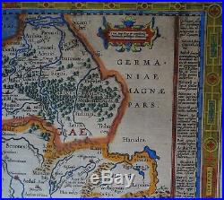 France, carte géographique par Abraham Ortelius, 1590, Gallia Vetus