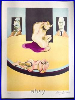 Francis Bacon Lithographie COA Signé Stylo A Numéroté au Crayon Limité 275