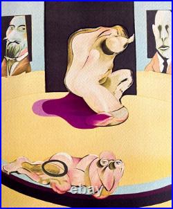 Francis Bacon Lithographie COA Signé Stylo A Numéroté au Crayon Limité 275