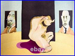 Francis Bacon Lithographie COA Signé Stylo A Numéroté au Crayon Limité 275