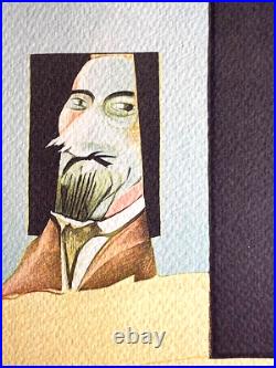 Francis Bacon Lithographie COA Signé Stylo A Numéroté au Crayon Limité 275