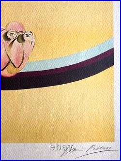 Francis Bacon Lithographie COA Signé Stylo A Numéroté au Crayon Limité 275