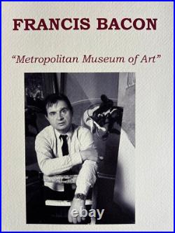 Francis Bacon Lithographie COA Signé Stylo A Numéroté au Crayon Limité 275
