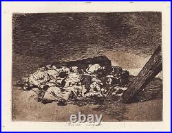 Francisco De Goya Assiette 63 Los Desastres La Guerra Gravure À L'Eau-forte