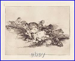 Francisco De Goya Assiette 8 Los Desastres La Guerra Eau-Forte Radie 295512