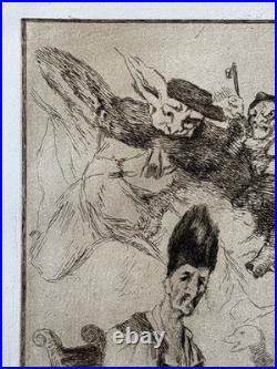 Francisco de GOYA Braquemond gravure etching Eau forte Etching Don Quichotte