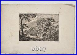 Franciscus Andreas MILATZ (1764-1808) Paysage Eau-forte originale