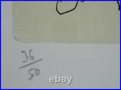 Franco Gentilini Tableau Gravure Lithographie Signée Vintage