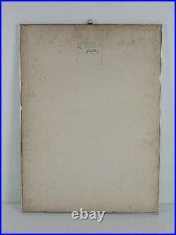 Franco Gentilini Tableau Gravure Lithographie Signée Vintage