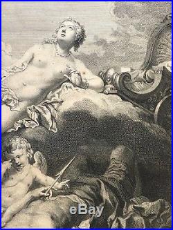 Francois Boucher La mort d' Adonis gravée par Pierre Louis Surugue 1742