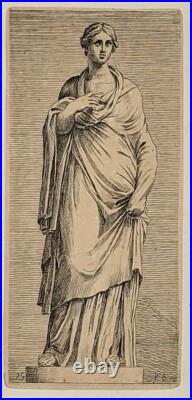 François PERRIER, dit le BOURGUIGNON (1590 1650) Muses des jardins Borghèse