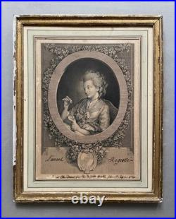 François Voyez (1746-1805), L'amant regretté, épreuve avant la lettre, gravure