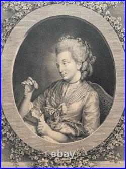 François Voyez (1746-1805), L'amant regretté, épreuve avant la lettre, gravure