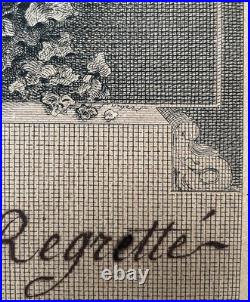 François Voyez (1746-1805), L'amant regretté, épreuve avant la lettre, gravure