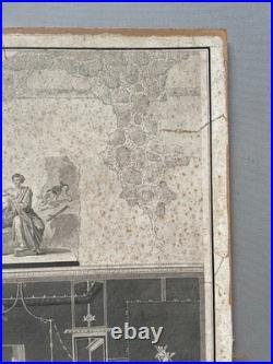 Fresques dans une maison de Pompei, gravure ancienne, gravure XIXe, Italie Fresques dans une maison de Pompei, gravure ancienne, gravure XIXe, Italie