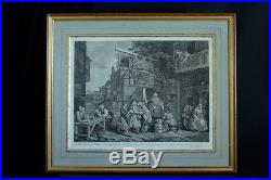 GRANDE GRAVURE 18 THC ÉLECTION ANGLAISE HOGARTH ENGRAVING Canvassing for Votes