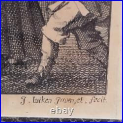 GRAVURE LITHO EAU FORTE Jan Luyken, ou Johannes Luiken 1649 1712°