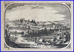 GRAVURE VUE CARTE LIMBOURG LIMBURGH c. 1660 SCHUT Pieter Hendricksz VISSCHER GRAVURE VUE CARTE LIMBOURG LIMBURGH c. 1660 SCHUT Pieter Hendricksz VISSCHER