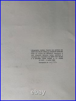 Geer Van Velde Lithographie Composition Cubiste (179)