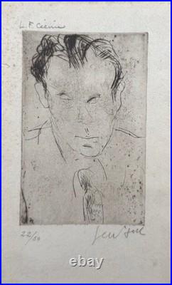 Gen Paul Gravure Original Signé Numerotè (portrait Louis Ferdinand CÉLINE) Gen Paul Gravure Original Signé Numerotè (portrait Louis Ferdinand CÉLINE)