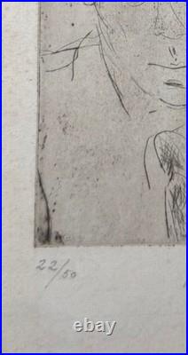 Gen Paul Gravure Original Signé Numerotè (portrait Louis Ferdinand CÉLINE) Gen Paul Gravure Original Signé Numerotè (portrait Louis Ferdinand CÉLINE)