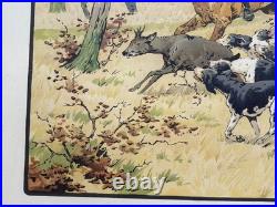 Georges Busson Gravure lithographie Venerie Chasse À Courre cerf Meute De Chiens Georges Busson Gravure lithographie Venerie Chasse À Courre cerf Meute De Chiens